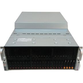 Supermicro 8X GPU Machine Learning 4U Server w/Lid, 2X EPYC 7352 3.2GHz 24-Core CPU, 256GB DDR4 RAM, 6X Trays, Rails, 3 Year Warranty (Renewed)