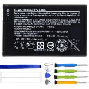 BL-4UL Rechargeable Battery Compatible with Nokia 3310 TA-1036, 225 RM-1011 RM-1126 RM-1012 with Tools