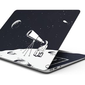 Cute Cartoon Astronaut in Space V3 Full-Body Wrap Scratch Resistant Decal Skin-Kit Compatible with MacBook 13" Air M1 (A2337)