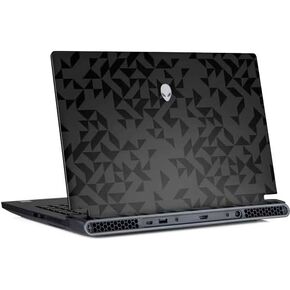 Skinit Laptop Music Skin متوافق مع جهاز كمبيوتر محمول للألعاب Alienware M15 R7 مصمم في الأصل التصميم الأسود