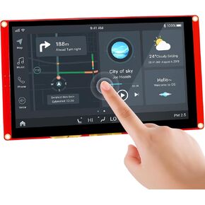 ELECROW ESP32 Display 800×480, 7 Inch HMI ESP32 RGB TFT LCD Touch Screen with Acrylic Case, 32-Bit LX6 Dual-Core Processor, Up to 240MHz, Compatible with Arduino, LVGL, PlatformIO, MicroPython