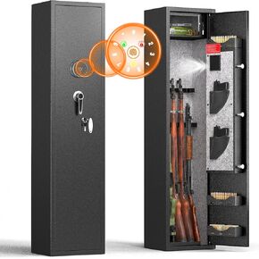 Bonusall 10 Gun Safe,Gun Safes for Home Rifle and Shotgun, Fireproof Gun Safe for Rifles and Pistols,Quick Access Rifle Locker with Digital Keypad,Adjustable Shelves & Handgun Pockets