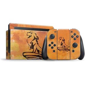 ألعاب Skinit Scenit Gaming Skin متوافقة مع حزمة Nintendo Switch - ديزني المرخص رسميًا The Lion King Pride Rock Crew Design