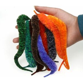 Pack of 10 Fly Tying Mangum Dragon Tails Snake Wiggle Tail Fly Chenille Materials 10 Colors