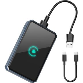 Wireless Carplay Adapter, Android Auto Wireless Adapter Converts Wired to Wireless CarPlay No Latency Plug & Play Compatible with iOS 10+ & Cars from 2016,USB Type-C, Stable Connection