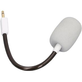 Keenso Detachable Game Boom Microphone Replacement for BlackShark V2, Gold Plated Plug, Noise Reduction, Ideal for Immersive Gaming Experiences (White)