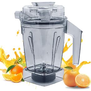 64 oz Low-Profile Container Replacement Compatible with Vitamix Ascent/Venturist Blender A3500 A2500 A3300 A2300 V1200, Replacement 64oz Pitcher with Self-Detect for Ascent X2 X3 X4 X5,BPA Free