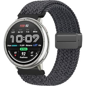 Braided Bands for Amazfit Active 2/Active/GTS/GTS 2/GTS 2e/GTS 2 mini/GTS 3/GTS 4/GTS 4 mini/GTR mini Smartwatch, 20mm Soft Stretchy Replacement Strap for for Amazfit Bip U Pro/Bip/Bip Lite/Bip S/Bip S lite/Bip U/Bip 3/Bip 3 Pro Women Men