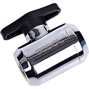 Alphacool G1/4" Eiszapfen Series 2-Way Ball Valve, Chrome