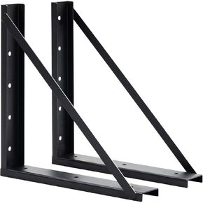 Underbody Steel Mounting Brackets,24 x 24 Inch Truck Tool Box Mounting Kit, with Screws Spacers and Sleeves - 2 PCS