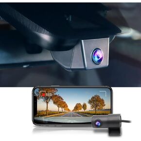 Fitcamx 4K Dash Cam Suitable for Toyota RAV4 2017 2018 LE Limited XLE SE Adventure Platinum (4th Gen/XA40), OEM Look, UHD 2160P Video, Built-in WiFi APP, Loop Recording G-Sensor, Plug&Play, 64GB Card