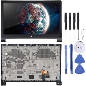 OEM LCD Screen for Lenovo Yoga Tablet 2 Pro 1371F Digitizer Full Assembly with Frame (Black)