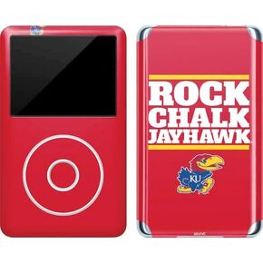 Skinit Decal MP3 Player Skin Compatible with iPod Classic (6th Gen) 80GB - Officially Licensed College Kansas?Rock Chalk Jayhawk Design
