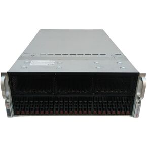 Supermicro 4124GS-TNR 4U 24 Bay SFF GPU Server w/ H12DSG-O-CPU, 2X 7352 3.2GHz 24-Core CPU, 1.5TB 2933MHz DDR4 RAM, 2X 7.68TB NVMe SSD, Rails, 3 Year Warranty (Renewed)