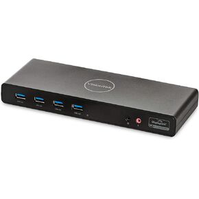 VisionTek VT4000 Universal Dual 4K Laptop Monitor Docking Station, Dual UHD Video, HDMI, DisplayPort, USB 3.0, USB-C, RJ45 Ports, for Mac & Windows (901005), Black (Renewed)