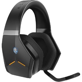 Alienware Wireless Gaming Headset–Aw988 –7.1 Surround Sound- RGB Alienfx -Boom Noise-Cancelling Mic -Sports Fabric Earcups -Works W/ PS4, Xbox One, Nintendo Switch & Mobile Devices Via 3.5mm Connector