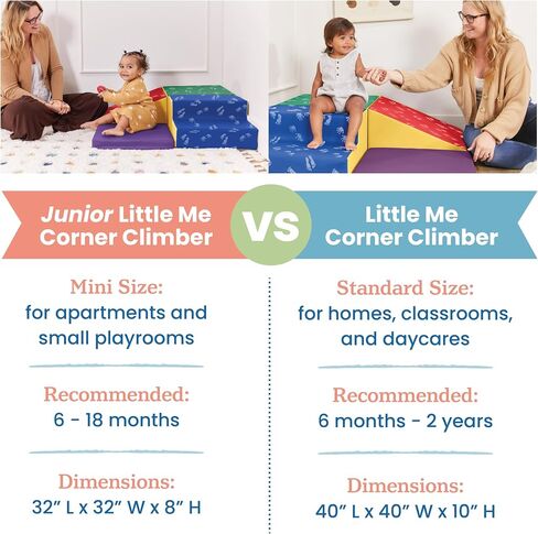 ECR4Kids SoftZone Junior Little Me Corner Climber، مجموعة لعب للمبتدئين، Earthtone، 4 قطع in Saudi Arabia