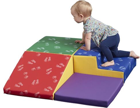 ECR4Kids SoftZone Junior Little Me Corner Climber، مجموعة لعب للمبتدئين، Earthtone، 4 قطع in Saudi Arabia