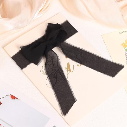 3 Rolls Light Purple Handmade Fringe Chiffon Ribbon 1.5" x 7Yd Yard Silk-Like Ribbon Colorful Rustic Ribbon for Bouquets Wrapping Decor Wedding Tie Invitations Crafts in Kuwait