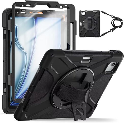 TSQQST لـ IPAD AIR 11 بوصة CASE M3/M2 2025 2024 W/SCREETS ، حالة IPAD AIR 7th/6th/5th GEN in Kuwait
