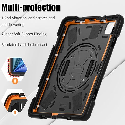 TSQQST لـ IPAD AIR 11 بوصة CASE M3/M2 2025 2024 W/SCREETS ، حالة IPAD AIR 7th/6th/5th GEN in Kuwait