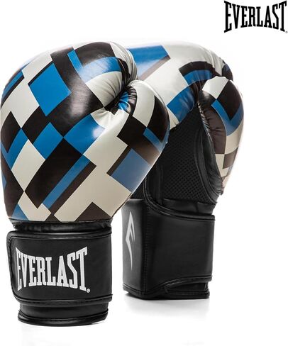Everlast P00002423 Spark Training Glove Blue Grid 14OZ in Saudi Arabia