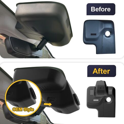 Fitcamx 4K Dual Dash Cam for 2022-2024 Chevy Bolt EV & EUV LT Premier 1LT 2LT has Auto-Dimming (HD2-8155), OEM Look, Front 2160P+Rear 1080P Video, Loop Recording WiFi, G-Sensor, Easy to Use,128GB Card in Saudi Arabia