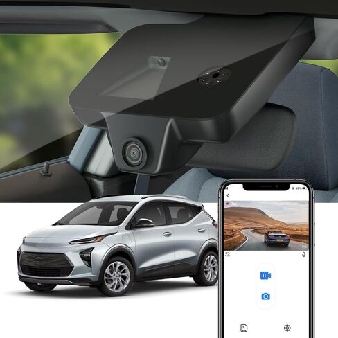 Fitcamx 4K Dual Dash Cam for 2022-2024 Chevy Bolt EV & EUV LT Premier 1LT 2LT has Auto-Dimming (HD2-8155), OEM Look, Front 2160P+Rear 1080P Video, Loop Recording WiFi, G-Sensor, Easy to Use,128GB Card in Saudi Arabia