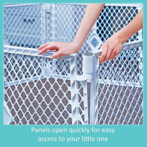 Toddleroo by North States Superyard Wall Mount Kit, Made in USA: Compatible with Superyard Classic, Colorplay, or Indoor/Outdoor 6 Panel Play Yard. Hardware kit to create extra wide barrier. (Gray) in Saudi Arabia