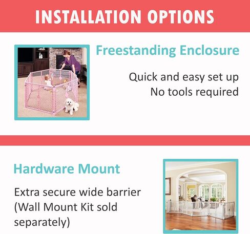 Toddleroo by North States Superyard Wall Mount Kit, Made in USA: Compatible with Superyard Classic, Colorplay, or Indoor/Outdoor 6 Panel Play Yard. Hardware kit to create extra wide barrier. (Gray) in Saudi Arabia