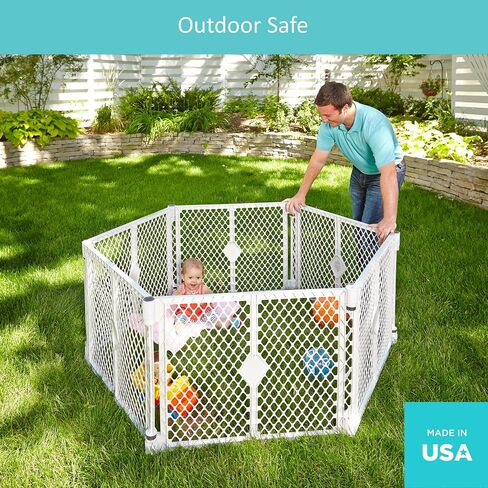 Toddleroo by North States Superyard Wall Mount Kit, Made in USA: Compatible with Superyard Classic, Colorplay, or Indoor/Outdoor 6 Panel Play Yard. Hardware kit to create extra wide barrier. (Gray) in Saudi Arabia