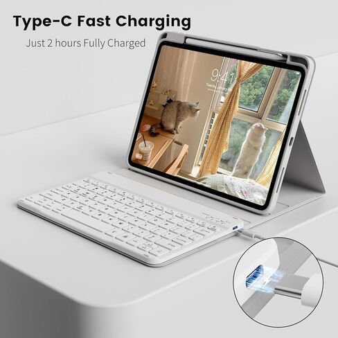 حالة لوحة المفاتيح لـ iPad Air 11 Inch (M3/M2) 2025/2024 ، IPAD AIR 5th Generation 2022/2020 in Kuwait