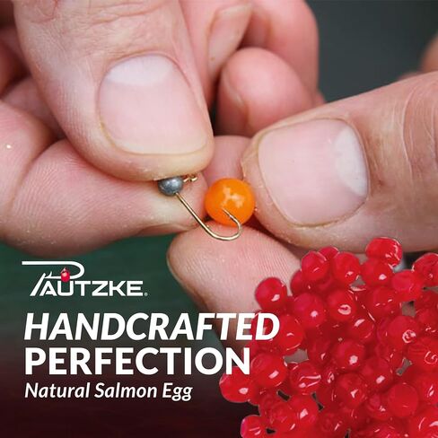 Pautzke Balls O' Fire Salmon Eggs Bait - Real Salmon Eggs for Trout Fishing, Soft Fish Eggs for Salmon Fishing, Can Be Used as Single Egg Salmon Bait or Salmon Egg Sacks in Saudi Arabia