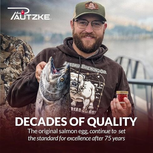 Pautzke Balls O' Fire Salmon Eggs Bait - Real Salmon Eggs for Trout Fishing, Soft Fish Eggs for Salmon Fishing, Can Be Used as Single Egg Salmon Bait or Salmon Egg Sacks in Saudi Arabia