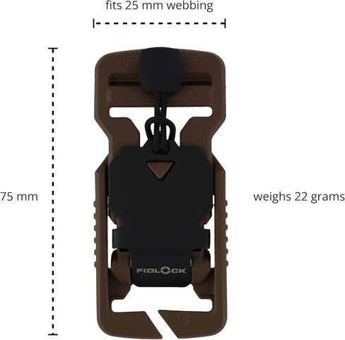 FIDLOCK V-BUCKLE 25 Split Bar Black Flap With Pull Tab [5-Pack] — Quick-Release Magnetic Buckle in Kuwait