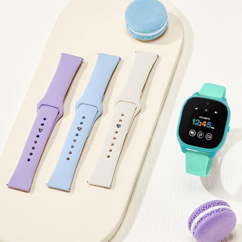 4 Pack Waterproof Silicone Gizmo Watch Band for kids Compatible for Gizmo Watch 3 2 1/ Gabb Watch 3 2 1/ SyncUP/Cosmo JrTrack Watch, Adjustable Sport Bands Replacement Small Size for Boys Girls in Kuwait