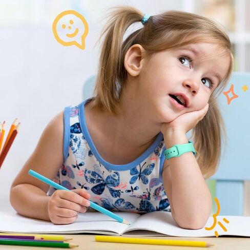 4 Pack Waterproof Silicone Gizmo Watch Band for kids Compatible for Gizmo Watch 3 2 1/ Gabb Watch 3 2 1/ SyncUP/Cosmo JrTrack Watch, Adjustable Sport Bands Replacement Small Size for Boys Girls in Kuwait