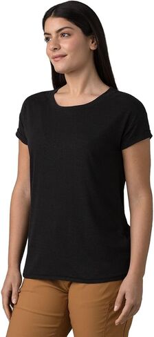 prAna Cozy Up T-Shirt Stormy Night Heather MD (Women's 8-10) in Saudi Arabia