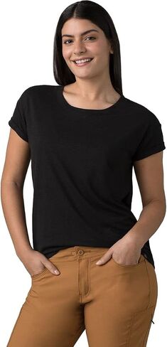 prAna Cozy Up T-Shirt Stormy Night Heather MD (Women's 8-10) in Saudi Arabia