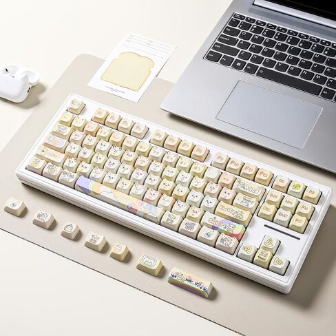 مجموعة kecap keycap yunzii dye-sub ، ملف تعريف mao ، 142 مفاتيح كاملة شكل القطط لطيف مفاتيح مخصصة مع مجتذب المفاتيح لبطولة لوحة مفاتيح ألعاب ميكانيكية كرز gateron mx (هريرة الحفل) in Kuwait