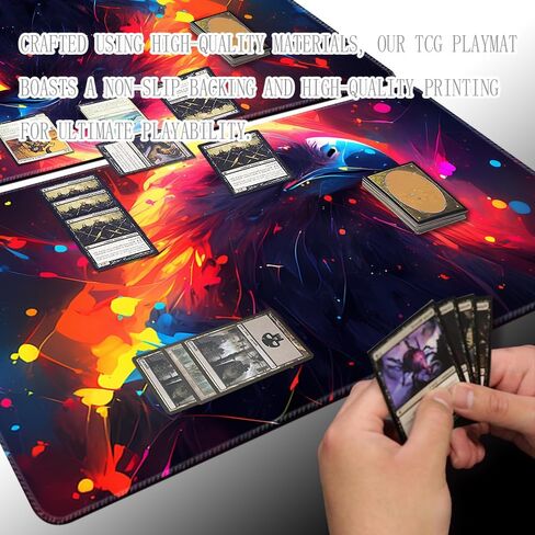 SIXTORE Premium Board Game 14x24in TCG Playmat Compatible for OCG CCG RPG MTG Playmats,Mousepad Desk Mats(Five Elements) in Kuwait