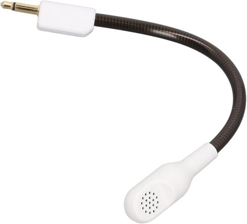 Keenso Detachable Game Boom Microphone Replacement for BlackShark V2, Gold Plated Plug, Noise Reduction, Ideal for Immersive Gaming Experiences (White) in Saudi Arabia