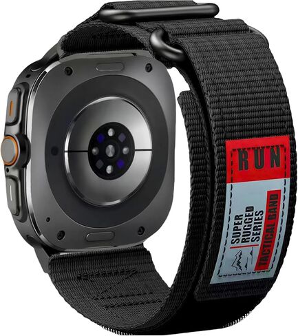 نايلون وعرة لـ Galaxy Watch 7 نطاقات فائقة 47 مم ، حزام نايلون فيلكرو قابل للتعديل ل Samsung Watch Ultra Band مع مشبك حلقة مزدوجة متوافقة مع Galaxy Ultra Watch Band للرجال/النساء in Saudi Arabia