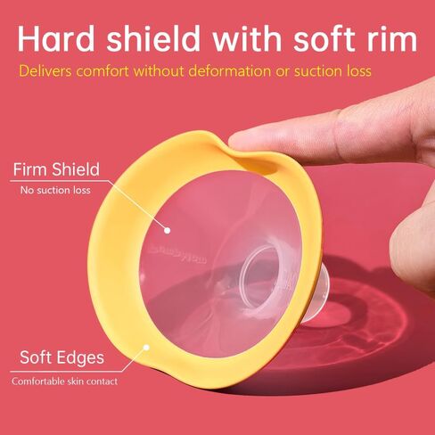 19mm Oval Flanges Shields Compatible with Medela Pumps, Replacement Parts for Pump in Style, Symphony, Swing Maxi, Harmony and Personalfit Flex–Breast Pump Accessories in Kuwait