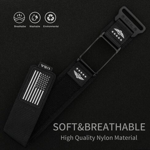 Abanen Rugged Nylon Sport Wristband with Alloy Bumper Compatible with Whoop 4.0, Sport Strap with Stars-Stripes Flag for Whoop 4.0 Band in Saudi Arabia