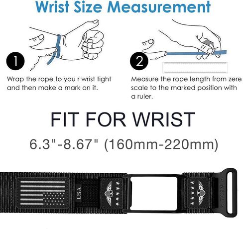 Abanen Rugged Nylon Sport Wristband with Alloy Bumper Compatible with Whoop 4.0, Sport Strap with Stars-Stripes Flag for Whoop 4.0 Band in Saudi Arabia