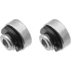 Pack of 2 Motorcycle Fender Rear Seat Bolt Nuts with C-Clips Washer CNC Aluminium Billet Black 6mm Dia 59768-97
