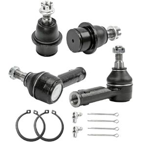 4pcs (2) ES3691+(2) K80149 Front Outer Tie Rod End Link,Lower Ball Joint for 04-08 F 150