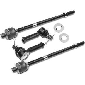 A-Premium Set of 4, Front Inner & Outer Tie Rod End Kit, Compatible with Honda CR-V 2007 2008 2009 2010 2011, Replace # EV800689 ES800510