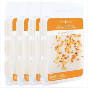 CANDLE WARMERS ETC Artisan Wax Melts 2.5oz, Lavender & White Sage (4-Pack) – Each Pack has x4 2.5 oz Wax Melts and 30 Hours of Fragrance – Perfect for bedrooms, Living Rooms, and bathrooms